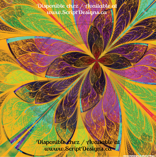 Mystical Wings - Patterned HTV (11 Different designs available)