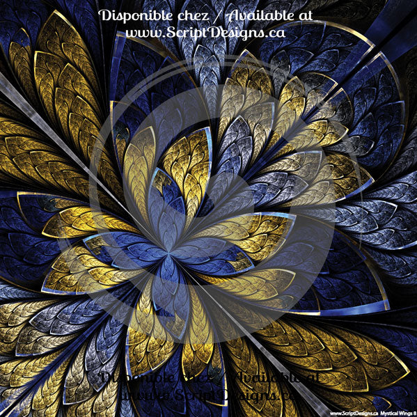 Mystical Wings - Patterned HTV (11 Different designs available)