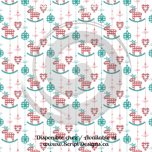 Naive Christmas - Patterned HTV (12 Designs) - ScriptDesigns - 4