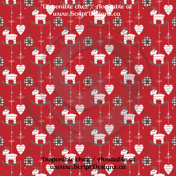 Naive Christmas - Patterned HTV (12 Designs) - ScriptDesigns - 9