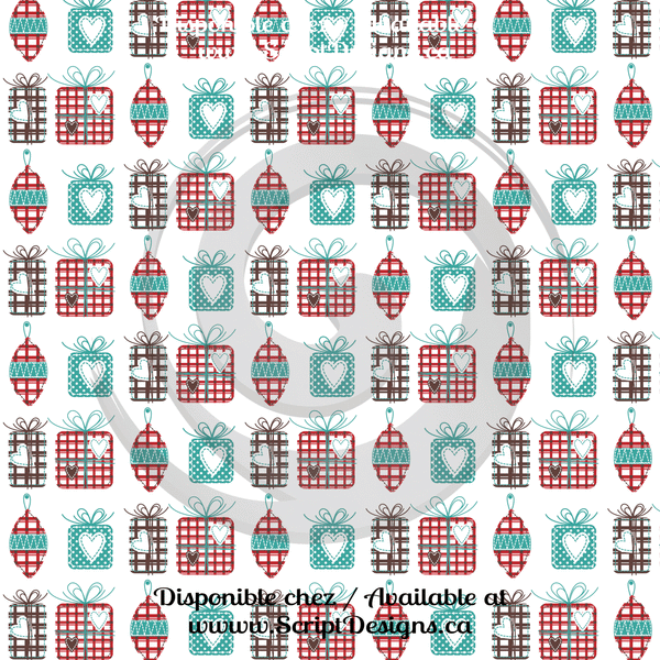 Naive Christmas - Patterned HTV (12 Designs) - ScriptDesigns - 11