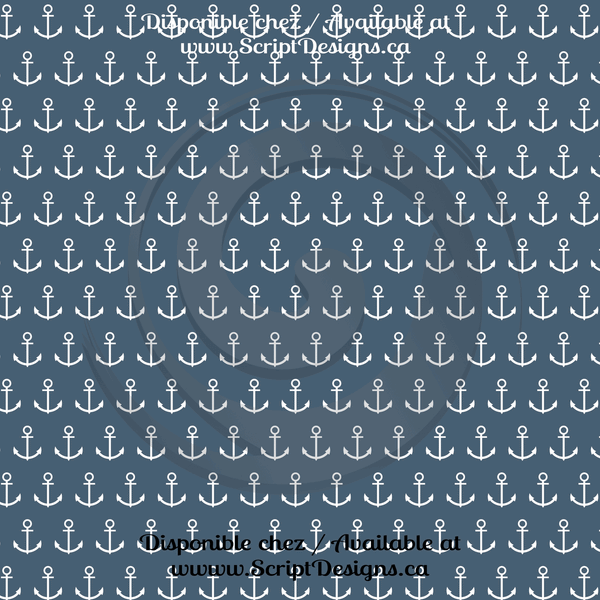 Nautical Blue - Patterned HTV (12 Designs) - ScriptDesigns - 2