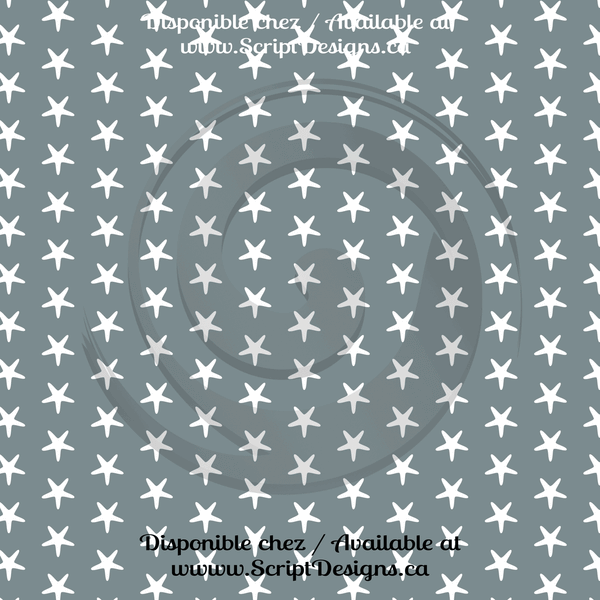 Nautical Blue - Patterned HTV (12 Designs) - ScriptDesigns - 8