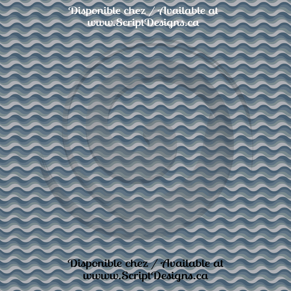 Nautical Blue - Patterned HTV (12 Designs) - ScriptDesigns - 10