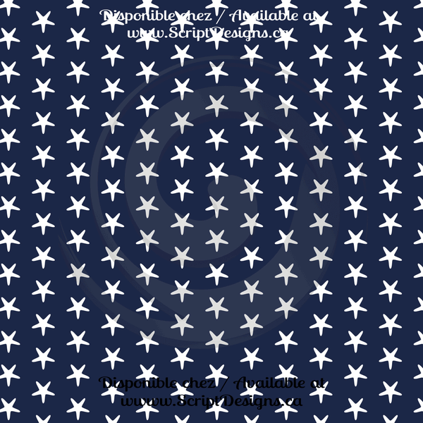 Nautical Blue - Patterned HTV (12 Designs) - ScriptDesigns - 12