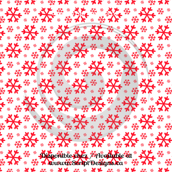 Christmas Red & Green - Patterned HTV (15 Designs) - ScriptDesigns - 11
