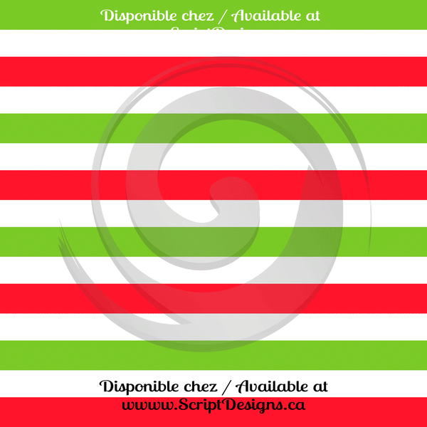 Christmas Red & Green - Patterned HTV (15 Designs) - ScriptDesigns - 2
