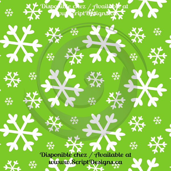 Christmas Red & Green - Patterned HTV (15 Designs) - ScriptDesigns - 8