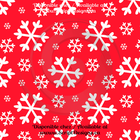 Christmas Red & Green - Patterned HTV (15 Designs) - ScriptDesigns - 1
