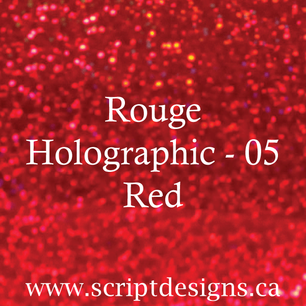 ScriptDesigns Siser Holographic Red
