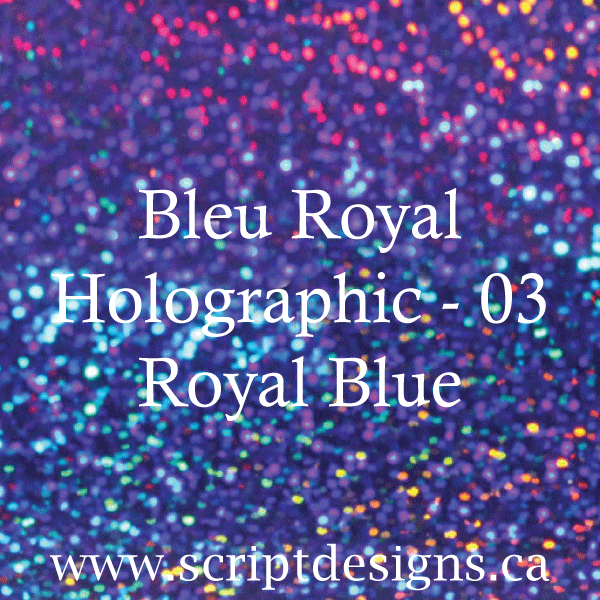 ScriptDesigns Siser Holographic Royal Blue