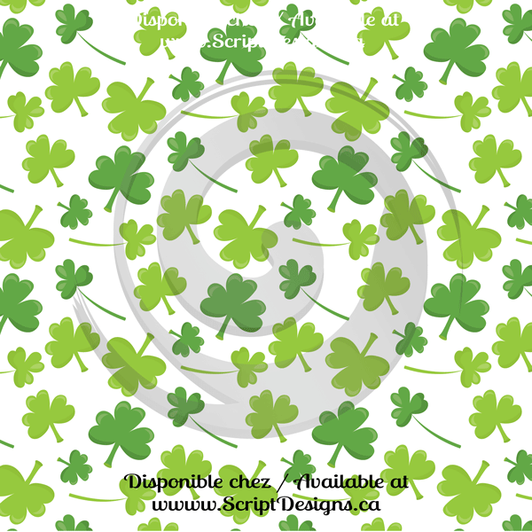 Irish Luck - Patterned HTV (12 Different designs available)
