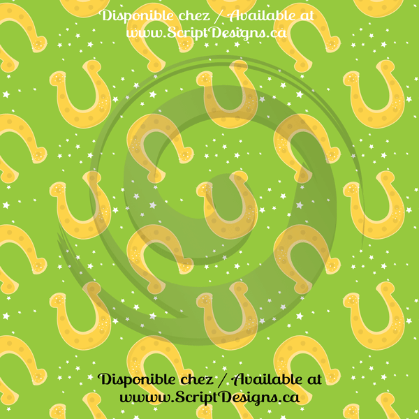 Irish Luck - Patterned HTV (12 Different designs available)