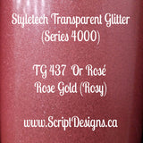 Styletech Transparent Adhesive Glitter (Sheets and rolls)