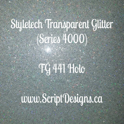 Styletech Transparent Adhesive Glitter (Sheets and rolls)