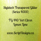 Styletech Transparent Adhesive Glitter (Sheets and rolls)