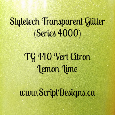 Styletech Transparent Adhesive Glitter (Sheets and rolls)