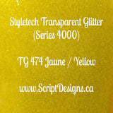 Styletech Transparent Adhesive Glitter (Sheets and rolls)