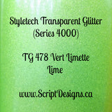 Styletech Transparent Adhesive Glitter (Sheets and rolls)