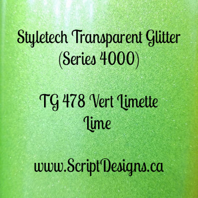 Styletech Transparent Adhesive Glitter (Sheets and rolls)