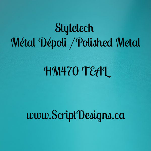 Styletech Polished Metal Permanent Adhesive Vinyl