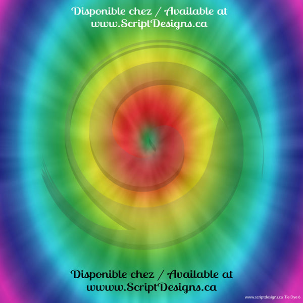 Tie Dye - Patterned HTV (10 Different designs available)