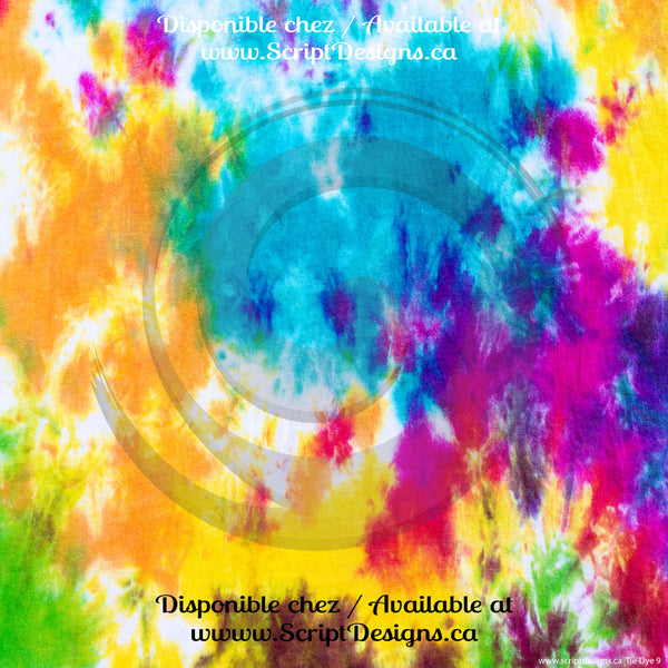 Tie Dye - Patterned HTV (10 Different designs available)