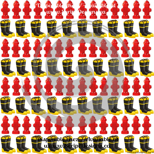 Fire - Patterned HTV (10 different designs available)