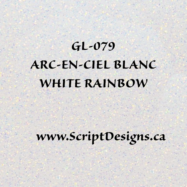 GL-79 - Rainbow White - Siser Glitter HTV