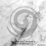 Marble White  - Patterned HTV
