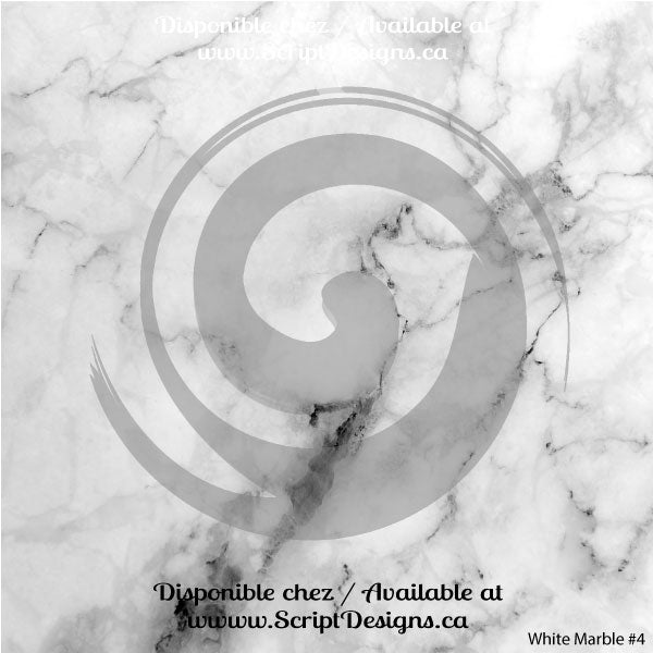 Marble White  - Patterned HTV