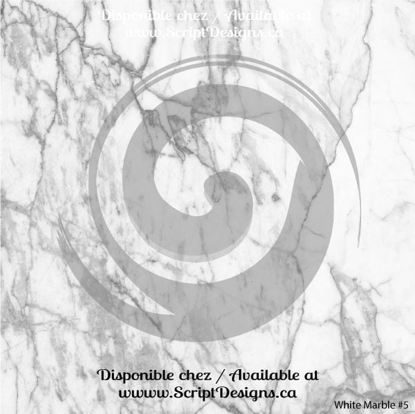 Marble White  - Patterned HTV