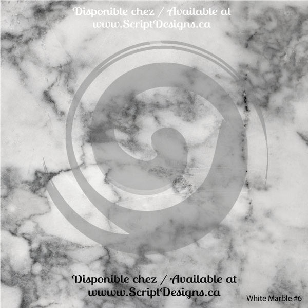 Marble White  - Patterned HTV