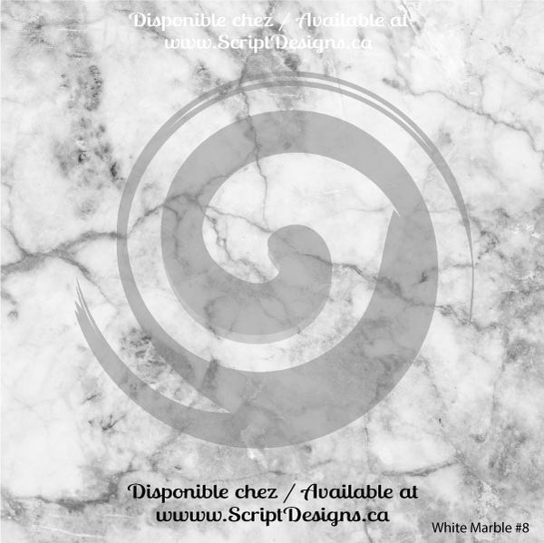 Marble White  - Patterned HTV