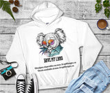 Koala Save my Land - Decal (HTV Decal - Iron On)