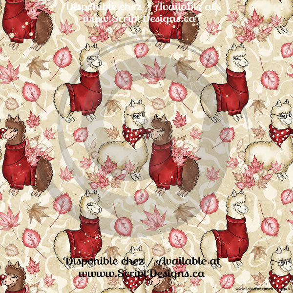 Alpaga - Patterned HTV (13 different designs available)