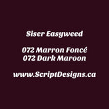 73 Dark Maroon - Siser EasyWeed HTV