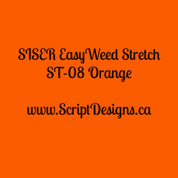 ST08 Orange - Siser EasyWeed Stretch HTV - ScriptDesigns - 1