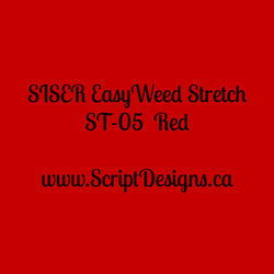 ST05 Red - Siser EasyWeed Stretch HTV - ScriptDesigns - 1