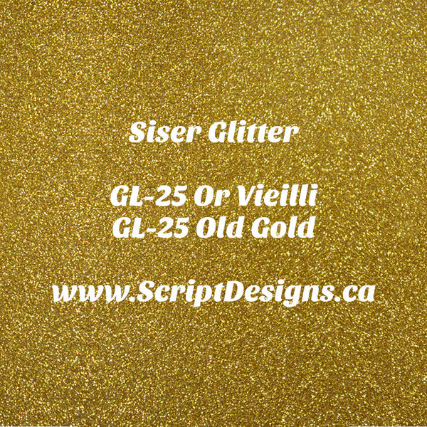 GL-25 Old Gold - Siser Glitter HTV