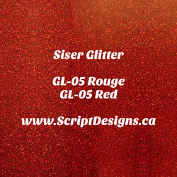 GL-05 Red - Siser Glitter HTV