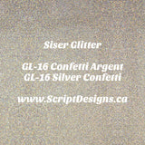 GL-16 Silver Confetti - Siser Glitter HTV