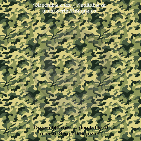 Camo - Patterned HTV (15 different designs available)