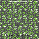 Green Floral - Patterned HTV (12 Designs) - ScriptDesigns - 8