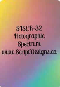 ScriptDesigns Siser Holographic Spectrum