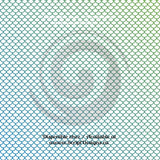 Multi Coloured Mermaid Scales White Petite - Patterned HTV (12 Different designs available)