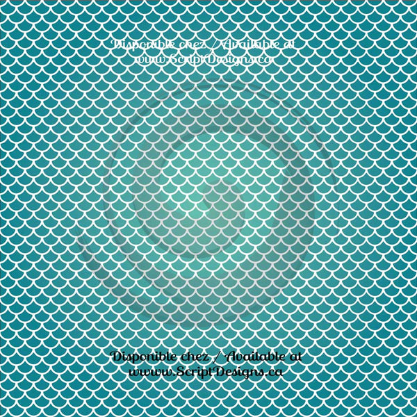 Multi Coloured Mermaid Scales Solid Petite- Patterned HTV (12 Different designs available)