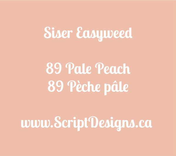 89 Pale Peach - Siser EasyWeed HTV