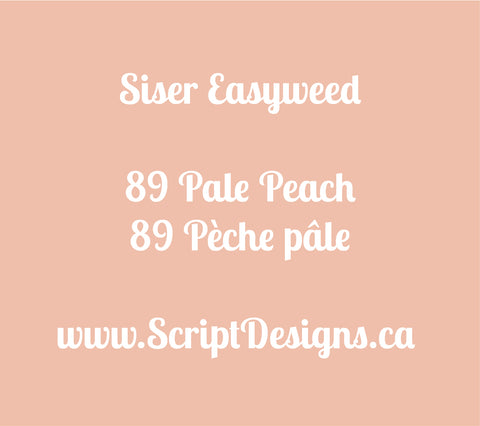 89 Pale Peach - Siser EasyWeed HTV