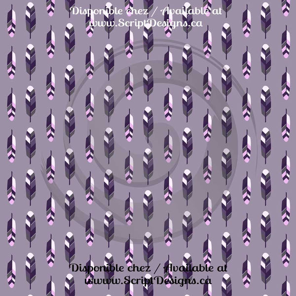 HTV à motifs tribaux roses et gris (12 modèles différents disponibles)